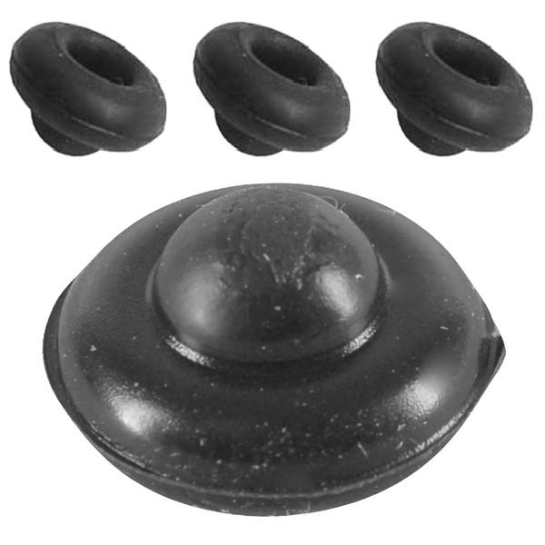 SPARES2GO Rubber Support Feet Compatible with Whirlpool Cooker Hob (Pack of 4)