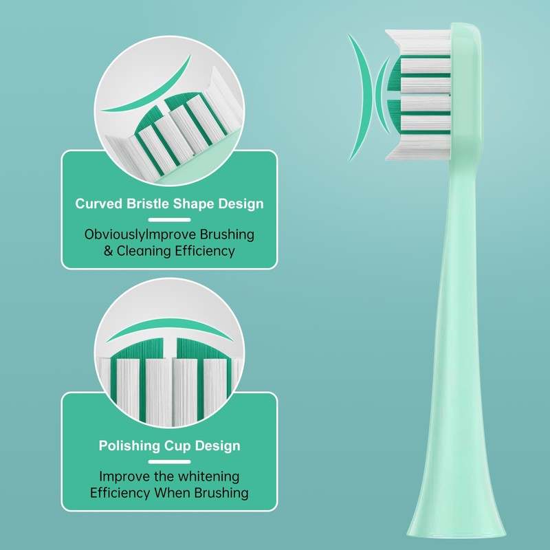Compatible with AquaSonic Icon Electric Toothbrush Replacement Toothbrush Heads,for AquaSonic