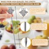 8PCS Bees Cocktail Picks - Stainless Steel Reusable Drink Skewers