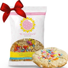 KC Sunshine’s Gluten Free Cookies (Lemon, Pack of 12) – Gluten Free Snacks - Dairy Free, Nut Free, Vegan Friendly & Plant Based Cookies – Gluten Free Cookies Individually Wrapped