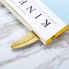 8 Pieces Metal Feather Bookmarks Assorted Metal Bookmark Feather Shape