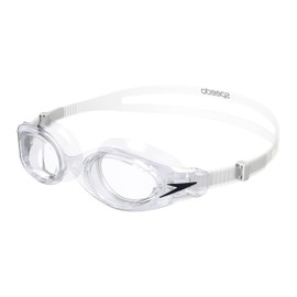 Speedo Unisex Hydrosity 2.0 Swimming Goggles | Anti-Fog | Anti-Leak, Clear/White, One Size