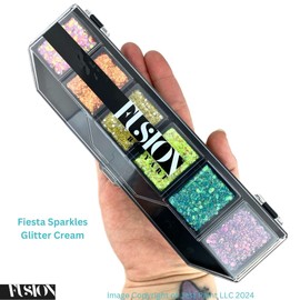 Fusion Body Art | 6 Colour Glitter Cream Palette - FIESTA SPARKLES