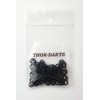 THOR-DARTS 100 rubber rings, black, rubber O-rings, black, suitable for