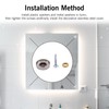 YXQ Mirror Screws Decorative Caps Cover Nails Brushed Stainless Steel