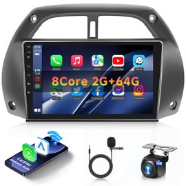 8Core 2G 64G Car Stereo Radio for Toyota RAV4 2001-2006 with 9 inch HD IPS Touch Screen Wireless CarPlay Android Auto DSP 46EQ 5.0Bluetooth GPS WiFi MirrorLink AHD Backup Camera