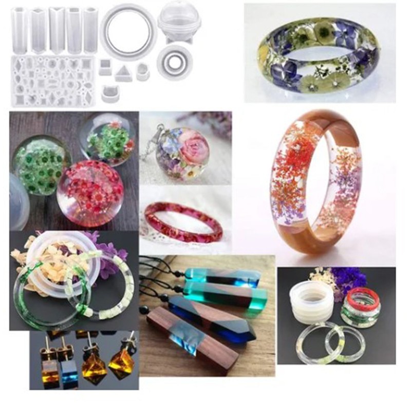 83Pcs Epoxy Jewelry Making Kit Soft Silicone Tear Resistant Widely