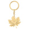 YAYAKO Stainless Steel Maple Leaf Keychain 18K Gold Leaf Gifts