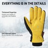 OZERO Winter Warm Gloves: Windproof Waterproof Thermal Running Gloves Ski