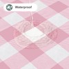 misaya Rectangle Waterproof Vinyl Table Cloth, Buffalo Flannel Backed Tablecloth,