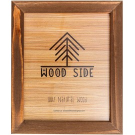 Rustic Wooden Poster Picture Frame 16x24 - Natural Solid Eco Distressed Wood for Wall Mounting Photo Frame - Honey Brown