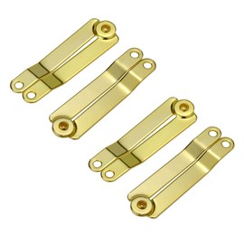 Tsnamay 4Pcs Gold Folding Lid Support Hinges for for Home Furniture Cabinet Jewelry Box Decoration