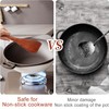 33 cm Wooden Spatula for Cooking, Long Handle, Pack of
