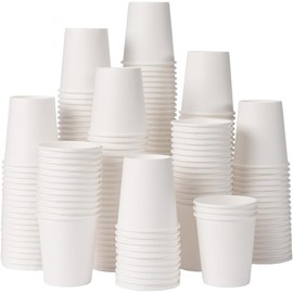 Whonline Paper Drinking Cups, 200 Pack 3 oz, White, Disposable, Bathroom & Mouthwash Use