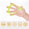 10Pcs Finger Exerciser 6.6LB Green Soft Flexible Silicone Portable Skin