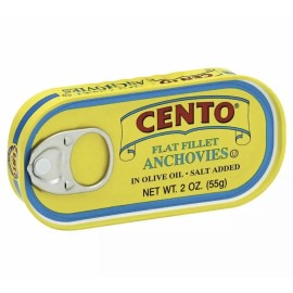 Cento Anchovy Flat Fillets In Olive Oil 2oz Anchovies Umami Choose Quantity - 1 Can