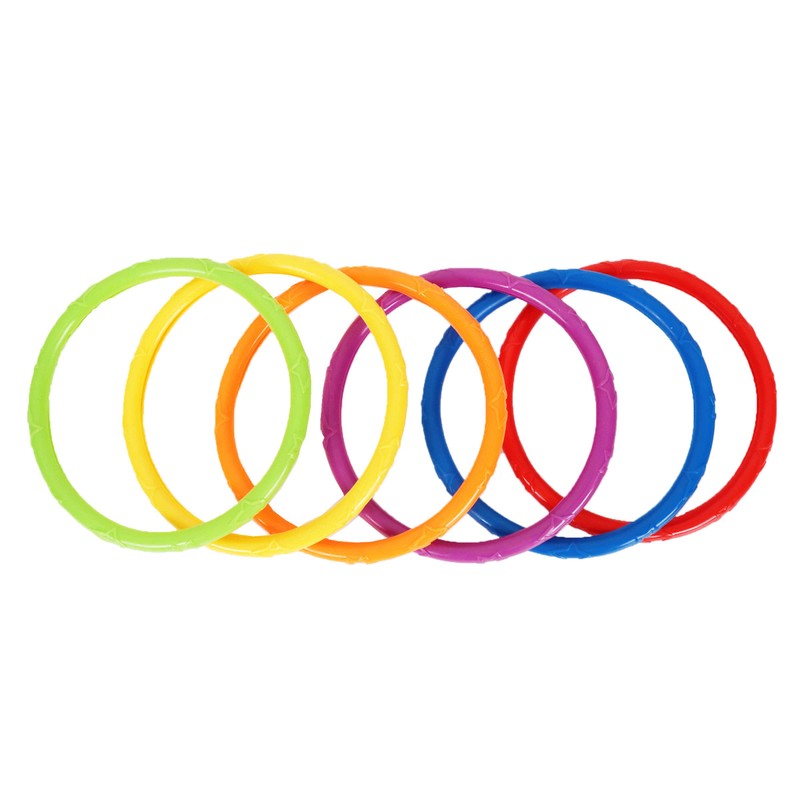 Colourful Swimming Pool Toys Outdoor Toss and Diving Rings Set