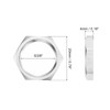 QUARKZMAN G3/8 Pipe Fitting Hex Thin Lock Nut Locking Nut