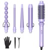 Wavytalk 5 in 1 Curling Iron,Curling Wand Set with Curling
