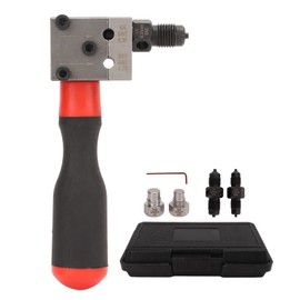 Brake Pipe Flaring Tool 1/4" 3/16" Single Double Flare Kit for Car Brake Line Repair Solid Metal Copper Brake Pipe Flaring Tool for Brake Line Repair