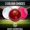 ONEGlobal Select Leather Cricket Ball | 100% Handcrafted, 156g -