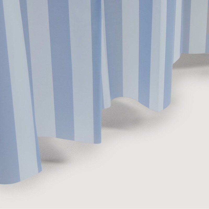JAJU [JAJU] Stripe Shower Curtain 180X180cm_Blue