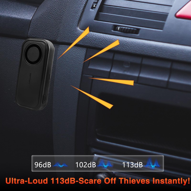 NineLeaf Car Alarm System with Remote –113dB Wireless Anti Theft