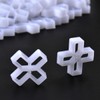 FOCCTS 100PCS Tile Spacers, 10mm Cross Shaped Paving Spacers Patio