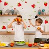 92 Pcs Strawberry Stickers Decor Removable Cute Fruit Wall Stickers