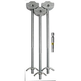 ZIPBOLT QT10.700 WORKTOP Connector 164mmPACK of 3 INC 50mm Driver BIT, 164mmx20mm