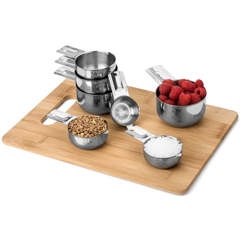 Hudson Essentials Stainless Steel Measuring Cups Set - Stackable Set