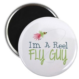 CafePress Im A Reel Fly Guy Magnets 2.25" Magnet (100 pack)