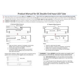 Fulight Type B & 12-30V DC F6T5/CW LED Tube Light (Rotatable) - 9-Inch 3W (6W Equivalent), Cool White 4000K, Double-End Powered, Frosted Cover- for RV and Marine Lighting (Not a Plug-and-Play)