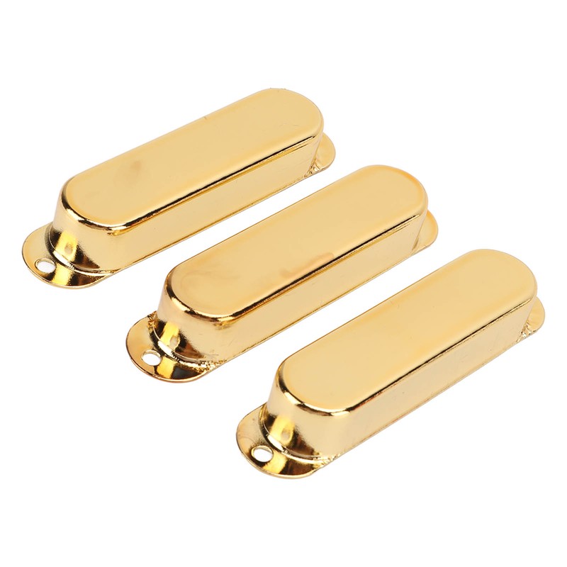 3Pcs Electric Guitar Single Coil Pickup Cover Copper Instrument Accessory