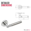 Decoranddecor Enigma Duo Colour Internal Door Handles – Aluminium Silver