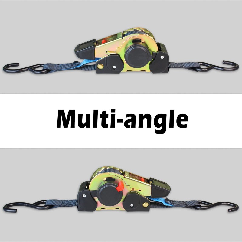 ANLULOAD Retractable Ratchet Strap(1 in x 11.5 ft),Ratchet Tie Down