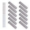 12 Set Stainless Steel Standoff Screws 19x80mm Advertising Screws Mounting