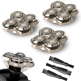 OXSITO 3Pack Pro 4 Shaver Replacement Heads for Gold PRO, Silver PRO, Platinum PRO, Butterfly Kiss PRO Head Shavers, Floating 4 Heads for a Fast, Close and Smooth Shave.