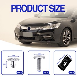 14PCS Engine Splash Shield Hardware Kit – Under Engine Cover Bolts & Clips for Skid Plate & Oil Pan Protection – Replaces 90105-TBA-A00, 90674-TY2-A01