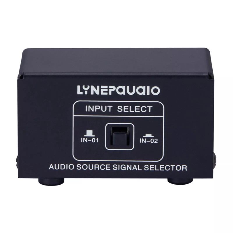 LINEPAUDIO 2-Way RCA Stereo Audio Switch Signal Source Switcher Selector