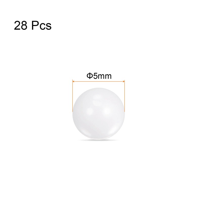 QUARKZMAN Ceramic Bearing Balls, Diameter 5 mm, ZrO2 Zirconium Oxide