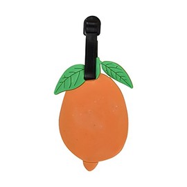 Fruit Luggage Tag Bright Travel ID Label - Apricot