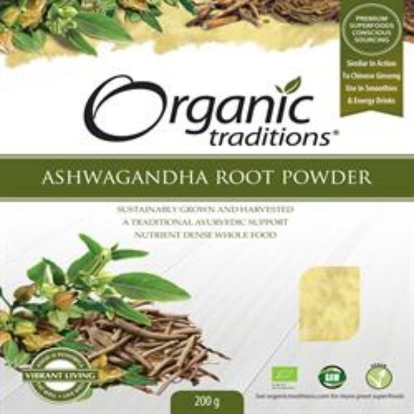 Organic Ashwagandha Root Powder 7 oz Pkg