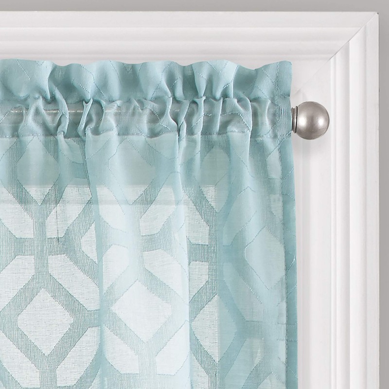 Vue Trellis Clip Corto Cenefa Cortina de Ventana pequeña para