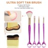 Set Piezas Autobronceador Incluye Guante Exfoliante Aplicador Loción Bronceadora Espalda