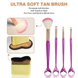 Set Piezas Autobronceador Incluye Guante Exfoliante Aplicador Loción Bronceadora Espalda Mini Cepillo Bronceador Sujetadores Bragas