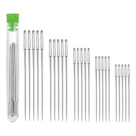 Hand Sewing Needles, Set of 25, Hand Sewing Needles, Round Needles, Sewing Needles, Large Holes, Handicrafts, DIY, Embroidery, Sewing, Repair, Leather Tools, For Leather Crafts, Needles, Special