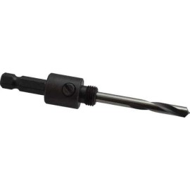 Starrett 56758 Hole Saw Arbor: Drill Pilot, Threaded Shank Attachment