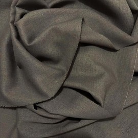 Kiran Collections-3-Yard Linen Fabric |Embroidery Fabric Linen | Linen fabric by the yard for Clothing | Linen Fabric 60''| Linen cloth for Sewing, Crafts, Tablecloth, Drapes |Iron Gray