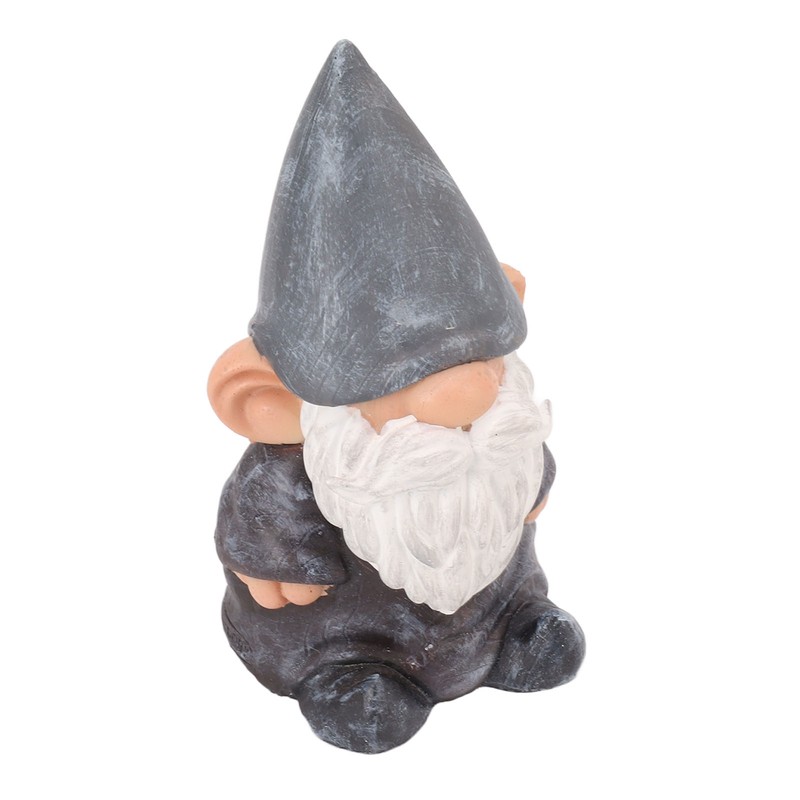 Garden Gnome Resin Structure Stable Bottom Retro Style Gnome Figurine